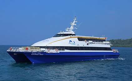 High speed catamaran used by best ferry operators