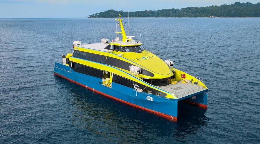 Luxury seating inside premium Andaman ferry